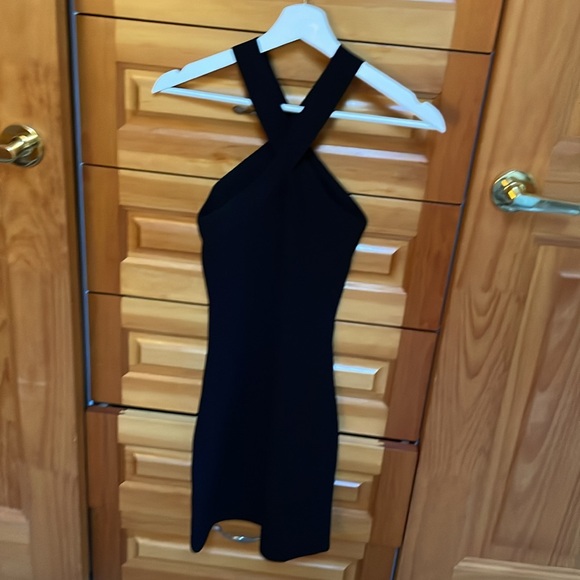 Babaton black sculpt dress; black; size S - Picture 4 of 6